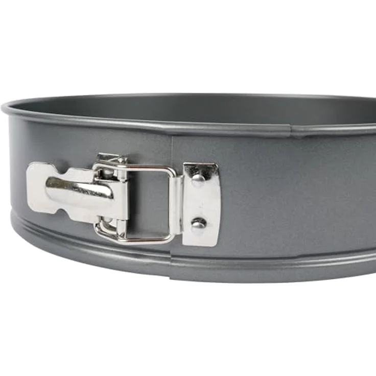 axentia Antihaft-Springform Ø 26 cm, Runde Backform mit Schnellverschluss, grau – Bild 4