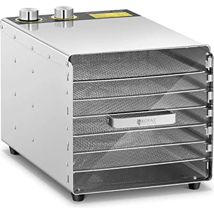Royal Catering RCDA-500/23S Dörrgerät Dörrautomat Obsttrockner Dörrapparat Dehydrator Obst 500 W 6 Etagen
