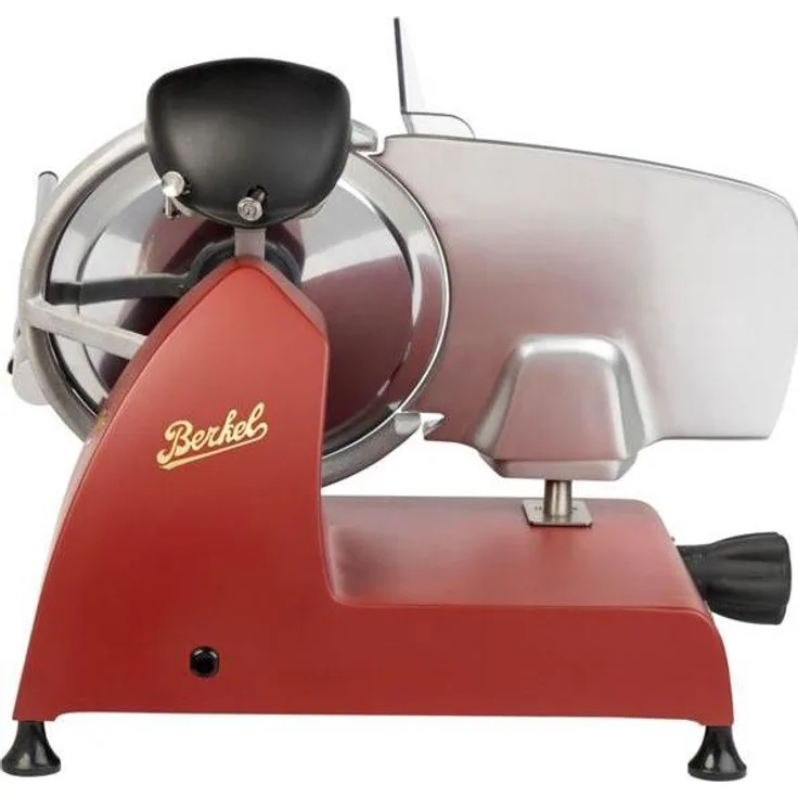 Berkel Red Line 250, Aufschnittmaschine mit 250 mm Stahlklinge, leistungsstark und kompakt, mattrot