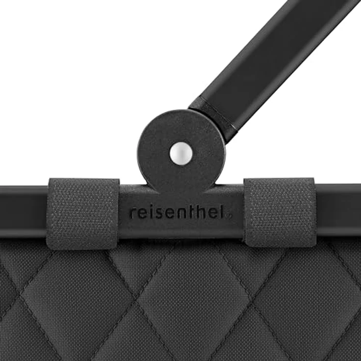 reisenthel carrybag frame rhombus black – Stabiler Einkaufskorb mit 22 l Volumen, praktischer Innentasche und wasserabweisendem Design – Bild 3