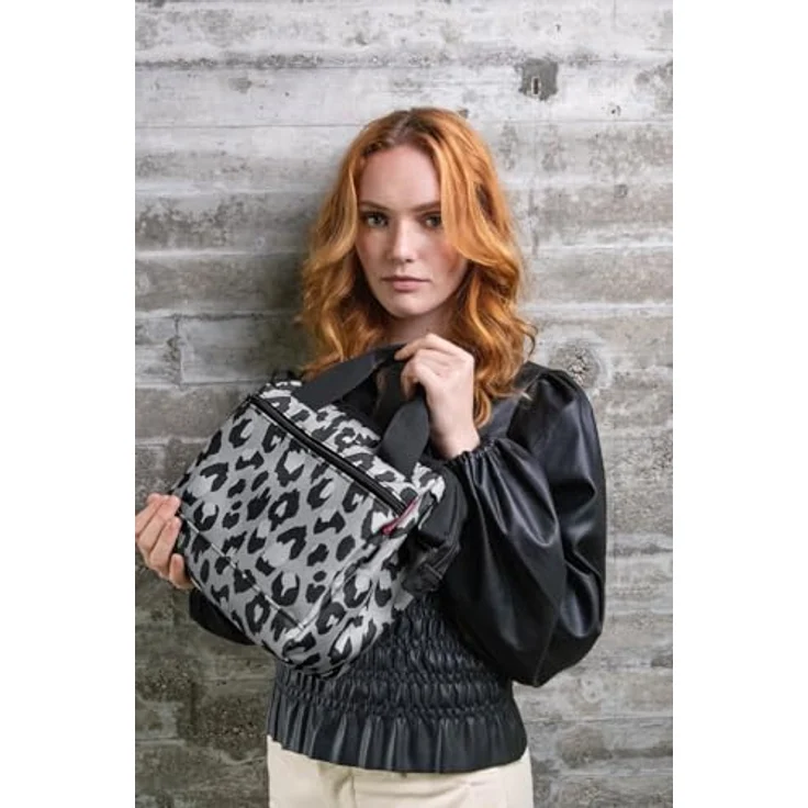 REISENTHEL® Umhängetasche allrounder cross - Schultertasche 24 cm (leo nero) – Bild 5