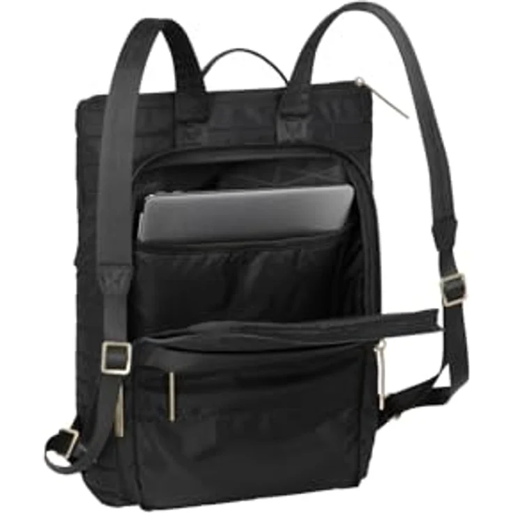 travelite Freizeitrucksack BARBARA STEPP, mit Safety-Reißverschlussfach und Aufsteckfunktion, schwarz – Bild 5