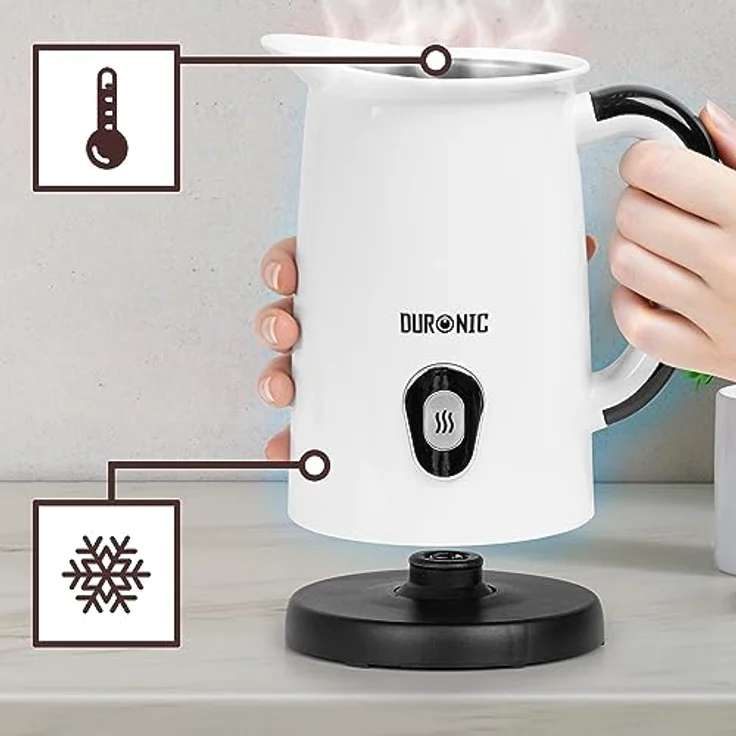 Duronic MF130 Milchaufschäumer, Automatischer Milchaufschäumer mit 240 ml Behälter und Induktionstechnologie – Bild 5