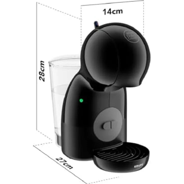 Krups Nescafe Dolce Gusto Piccolo XS Kp1a3bp16, Kapselmaschine in Schwarz mit kompaktem Design und einfacher Bedienung – Bild 3