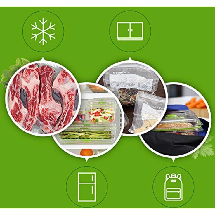 FoodSaver FFS017X Folienschweißgerät - Mariniermodus - inklusive Vakuumbeutel Starterpaket - edelstahl – Bild 6