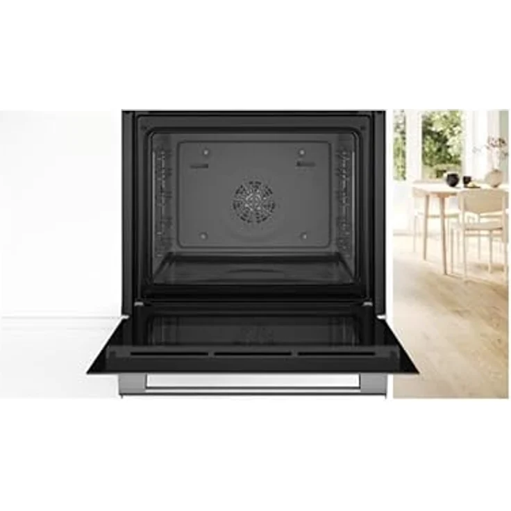 Bosch HBA553BV3F, Serie 4, Einbau-Backofen in Weiß mit 5 Kochmodi, EcoClean, 71 l Volumen und Booster-Vorheizfunktion – Bild 2