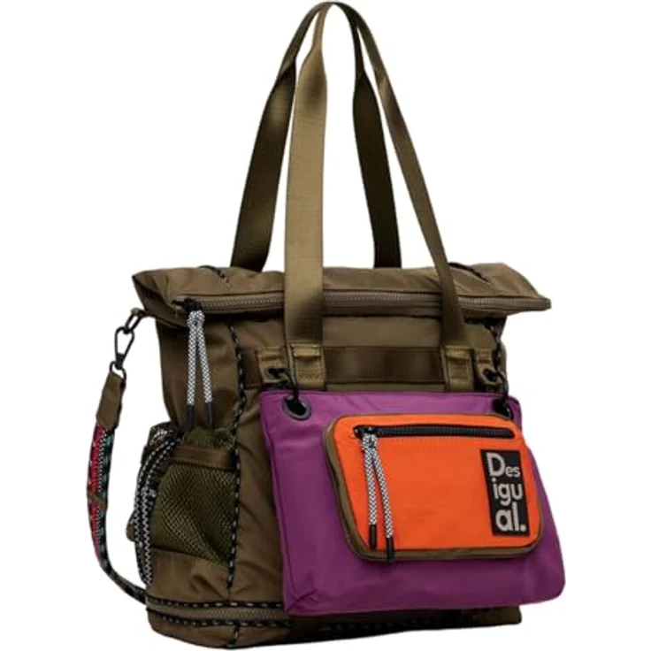Desigual Modularis Originale Voyager, Handtasche in Grün mit modularer Form und großem Fassungsvermögen – Bild 2