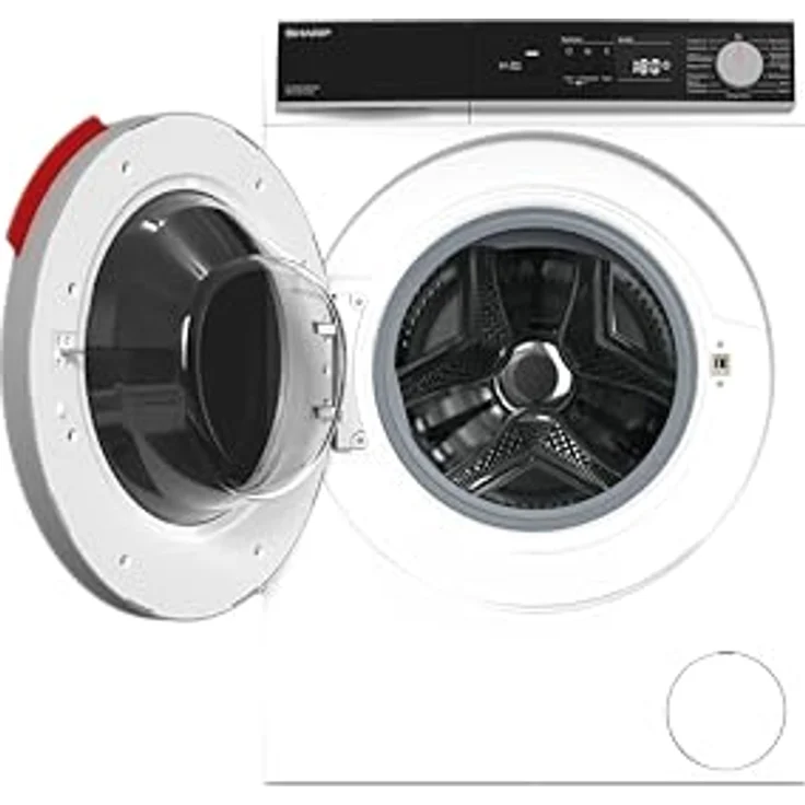 SHARP ES-NFA816BW1NA-DE Waschmaschine Frontlader, 8kg, 1600U/min, 15 Programme inkl. 12 Min. Kurzprogr., Allergiker-Programm, AquaStop, Weiß – Bild 4