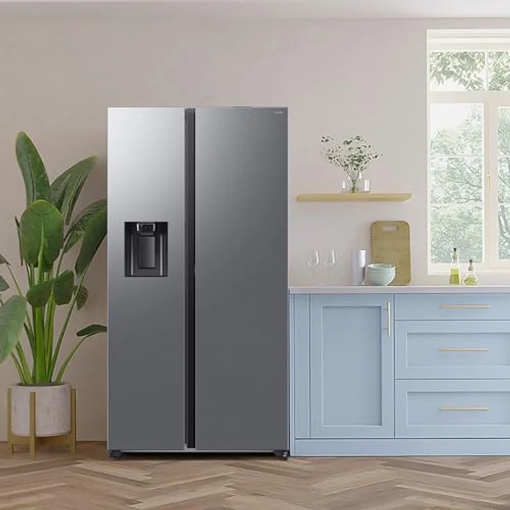 Samsung RS80F67KCTEF, Side-by-Side Kühlkombination, Edelstahl, mit AI Voice Control, automatischer Türöffnung, externem Eis- und Wasserspender, Twin Cooling Plusᵀᴹ und SpaceMax™ Speicherplatz. – Bild 5