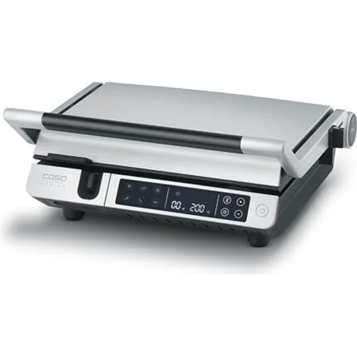 Caso SteakMaster Pro, 3-in-1 Doppel-Kontaktgrill mit Digital-Touch, Grillthermometer, Antihaftplatten, 2000W, 80-240°C, PFAs-frei, spülmaschinengeeignet – Bild 3