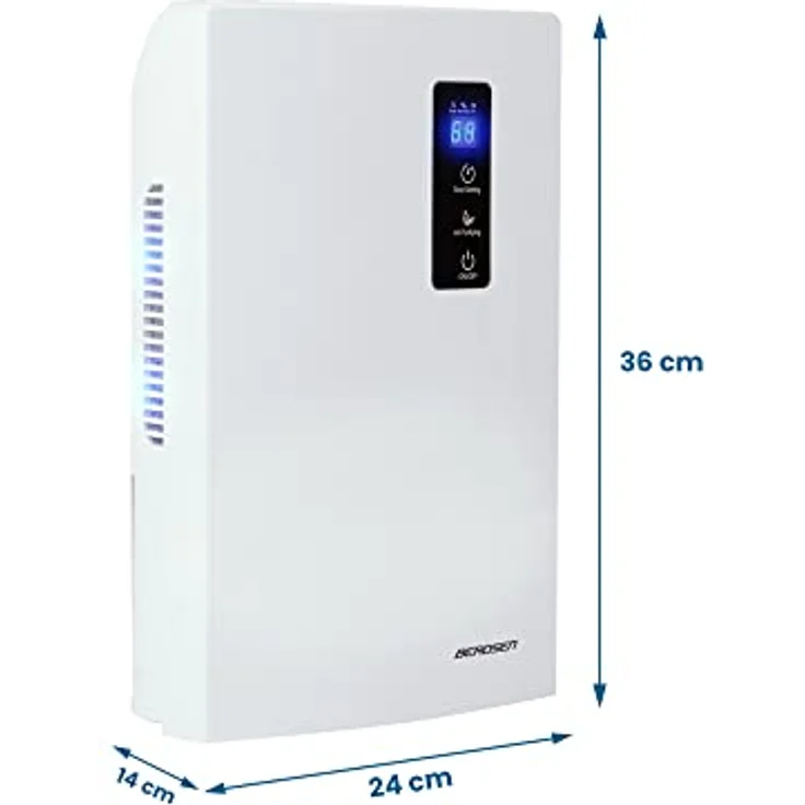 BERDSEN Luftentfeuchter mit Luftreinigungsfunktion, Peltier-Technologie, UV, 700 ml/Tag, 2000 ml Wassertank, leises Arbeiten, Timer, für Räume bis 30 m³ – Bild 2