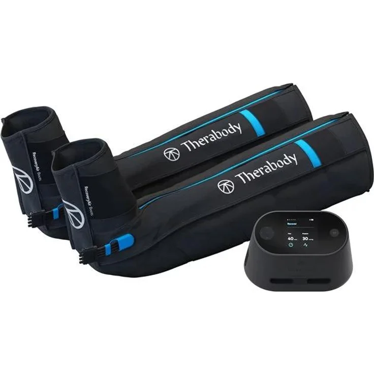 Theragun RecoveryAir PRO Compression Bundle, Kompressionsmassagegerät mit FastFlush-Technologie, 4 voreingestellten Programmen, Small EU/UK