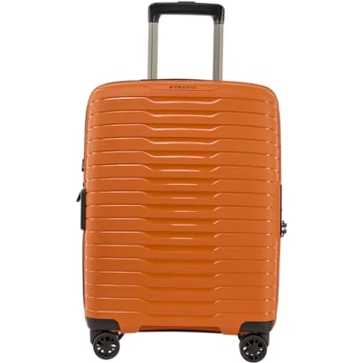 Stratic NOVIUM Hartschalenkoffer S, Trolley mit 4 Rollen, TSA-Zahlenschloss, erweiterbar, aus Polypropylen, Innenfutter aus recyceltem PET, Rosso Clay – Bild 1