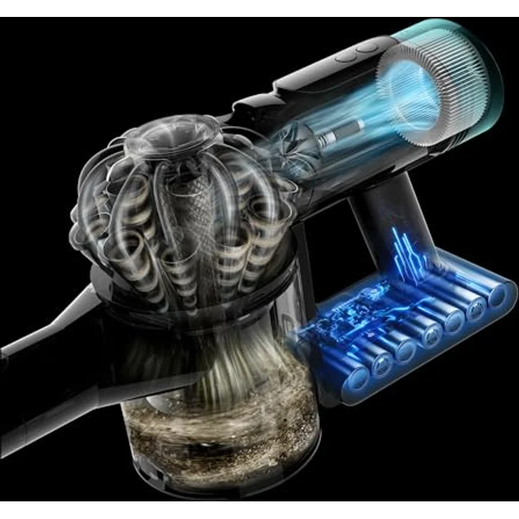 Dyson V10 Konical™, Akku-Hand-und Stielstaubsauger mit Auto-empty Dok™, Schwarz/Blau, 60 Minuten Laufzeit, HEPA-Filter – Bild 6