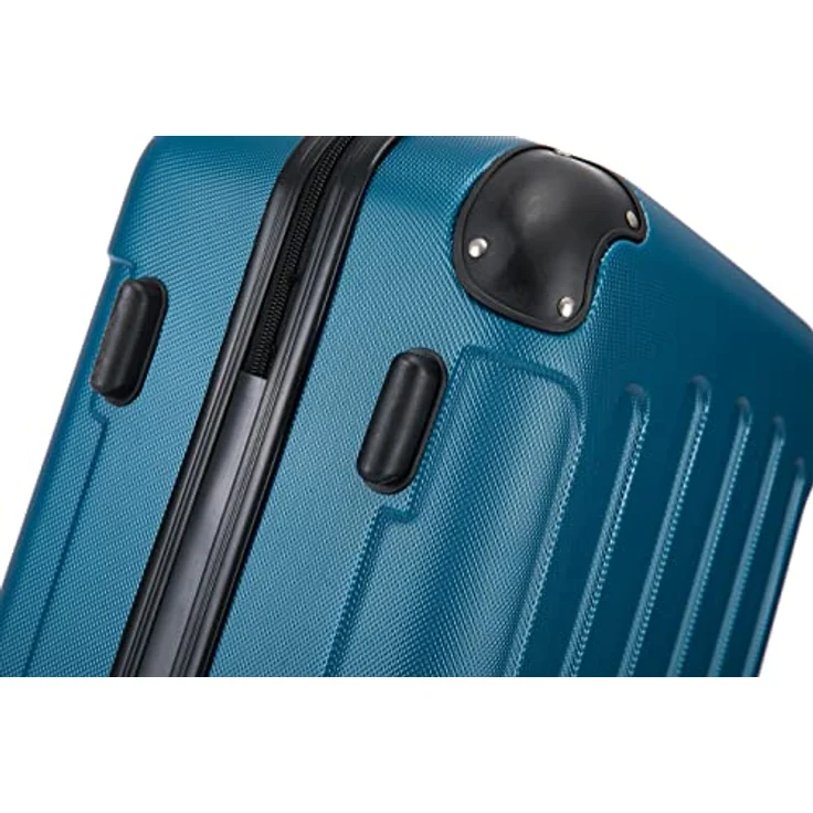 Flexot® F-2045 Koffer, Hartschale mit Zwillingsrollen, 3tlg Kofferset (Royal-Blau) – Bild 4