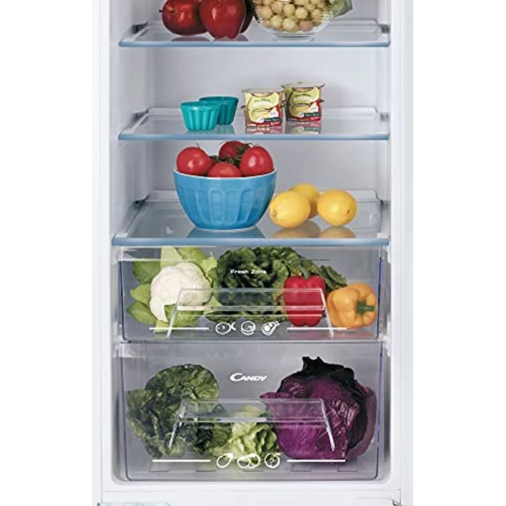 Candy CFLO3550E-N Kühlschrank, Einbau, weiß, LED, Breite 56 cm, Energieklasse F – Bild 4