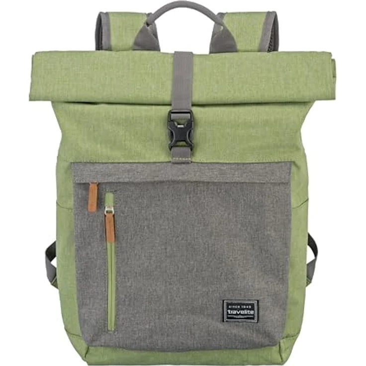 travelite BASICS Rollup Rucksack, Freizeitrucksack mit gepolstertem Laptopfach bis 15,6 Zoll, atmungsaktive Rückwand, viele Trendfarben verfügbar – Bild 1