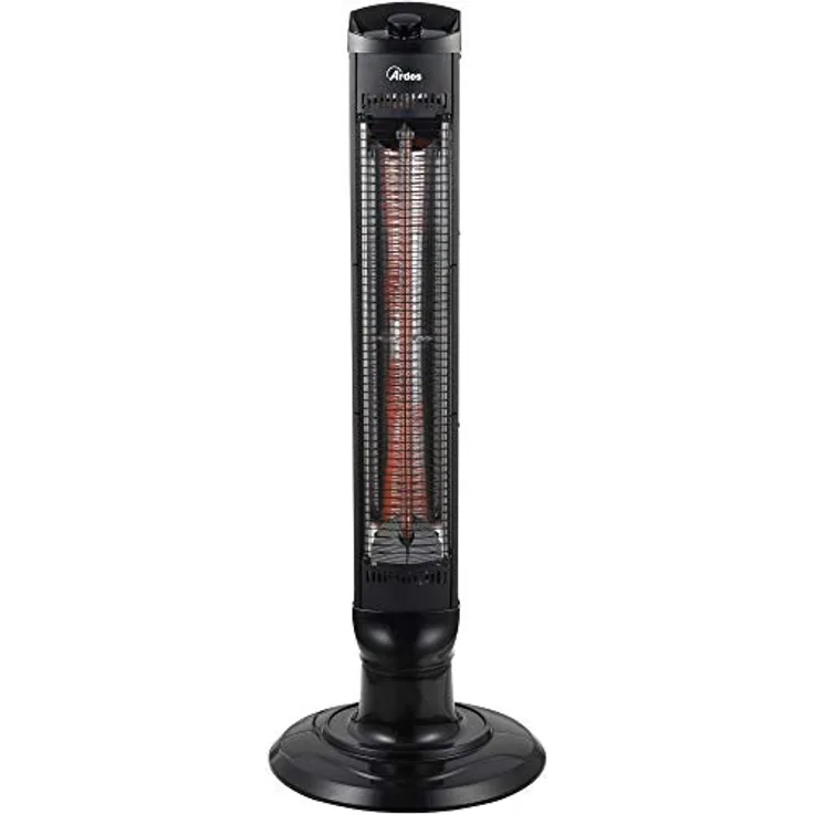 Ardes AR4B03 oszillierender Kohlefaser-Herd, 1 Lampe und 2 Kräfte mit Metallrahmen Carbon Revolver Schwarz
