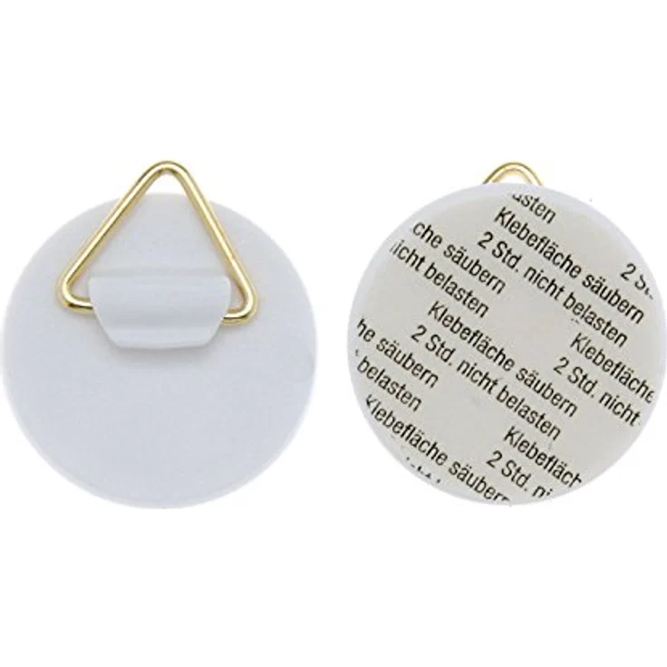 Glorex 6 1716 900 - Wandtellerhalter, selbstklebend, ca. 30 mm, 4 Stück, Tragkraft je ca. 400 g, zum einfachen Aufhängen von Tellern
