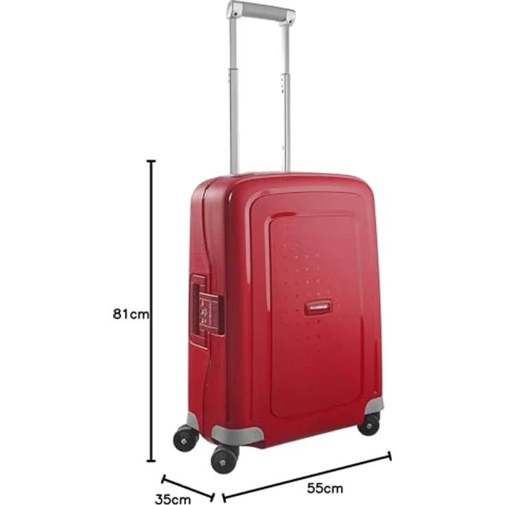 Samsonite Koffer S'Cure, FlowliteTM Polypropylen, Rot (34 l, S) – Bild 10