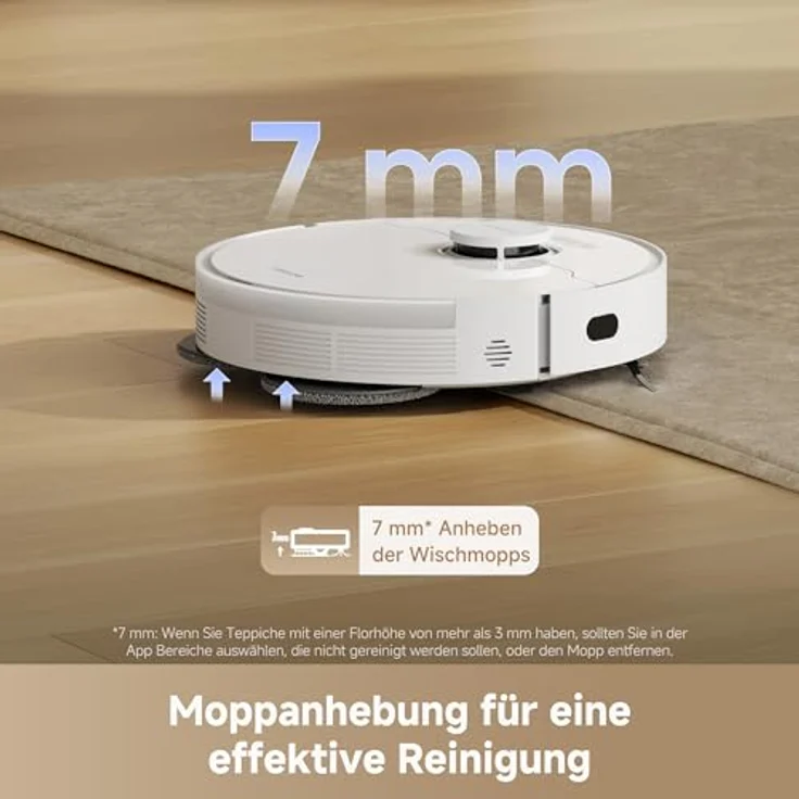 dreame L10s Pro Gen3, intelligenter Saug- und Wischroboter mit 13.000 Pa Saugkraft, DuoScrub-Wischsystem, 7 mm Moppanhebung, leistungsstarker Teppichreinigung, 5.200 mAh Akku – Bild 5