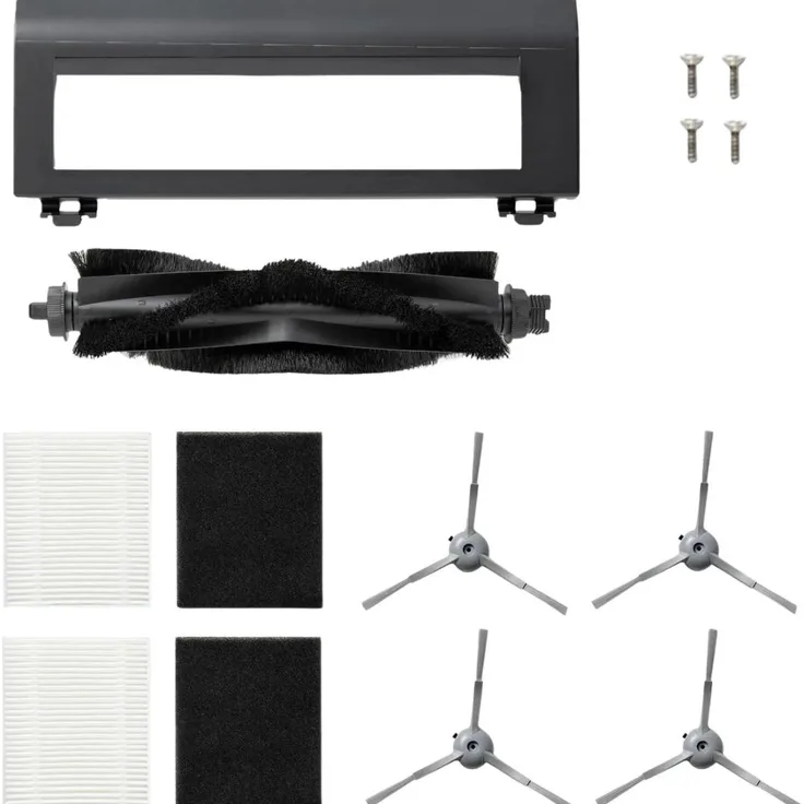Eufy T29G3111, Zubehör-Set für Staubsaugerroboter, kompatibel mit L60 und L60 Hybrid, Schwarz-Weiß