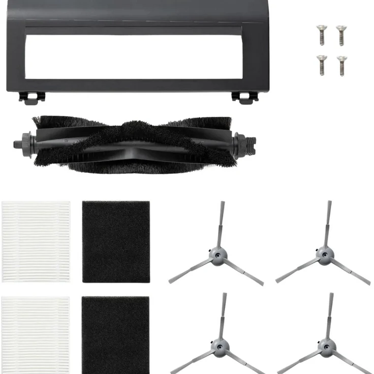Eufy T29G3111, Zubehör-Set für Staubsaugerroboter, kompatibel mit L60 und L60 Hybrid, Schwarz-Weiß