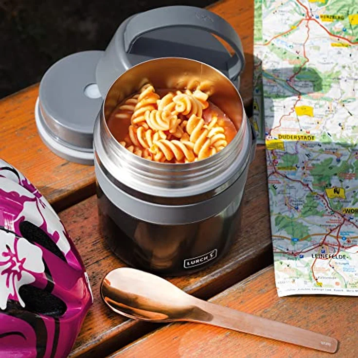 Lurch Iso-Pot, Lunchbox mit Doppelwand-Vakuum-Isolation, grau – Bild 3