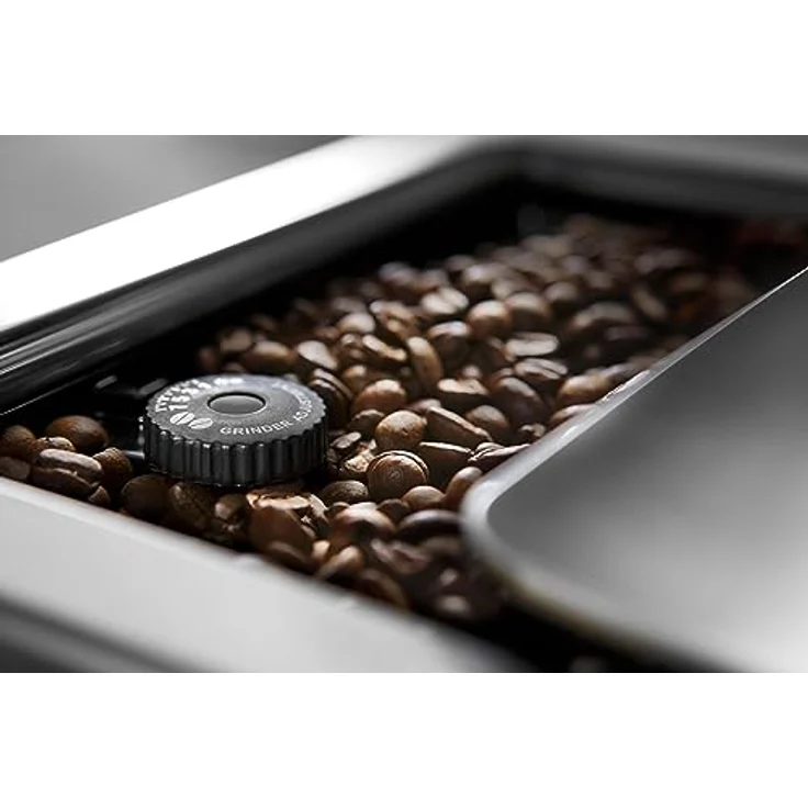 De'Longhi PrimaDonna Elite Experience ECAM 656.85.MS Kaffeevollautomat mit Milchsystem und integriertem Mahlwerk, Cappuccino auf Knopfdruck, 4,3 Zoll Farbdisplay, App-Steuerung, Trinkschokoladenfunktion, Edelstahlfront, silber – Bild 3