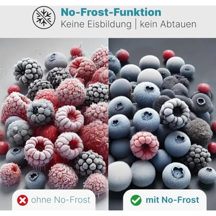 Bomann® French Door Kühlschrank No Frost | KG 7358 schwarz-inox | 362L Nutzinhalt, MultiAirflow-System – Bild 4