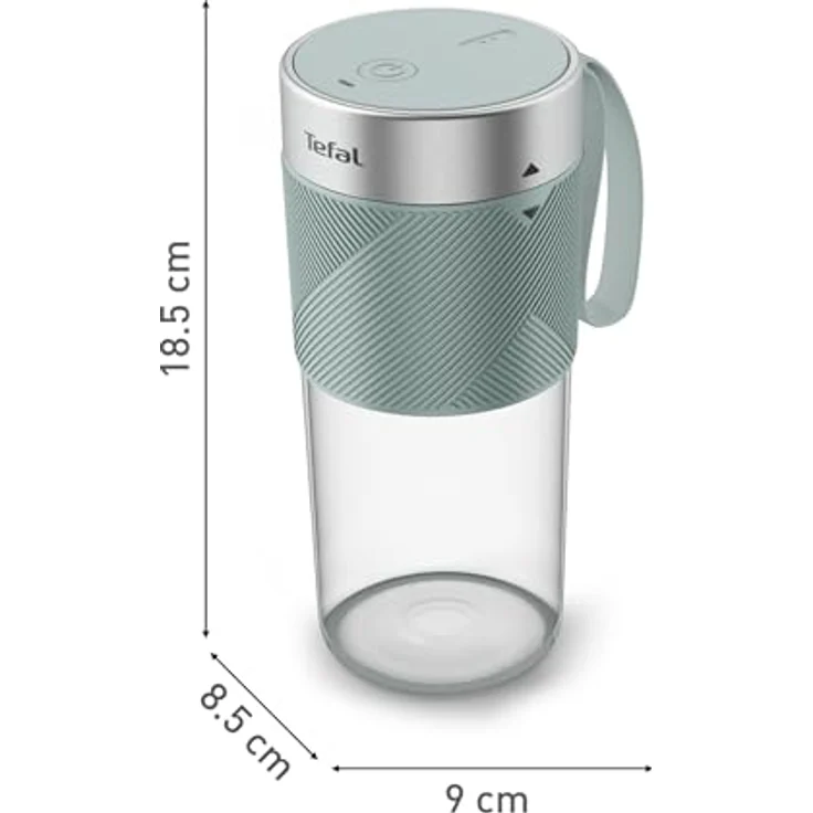 Tefal BL1C0430 Lightmix, tragbarer Standmixer mit 0,3 Litern Kapazität, menthol, Lithium-Ionen-Akku und spülmaschinenfesten Teilen – Bild 3