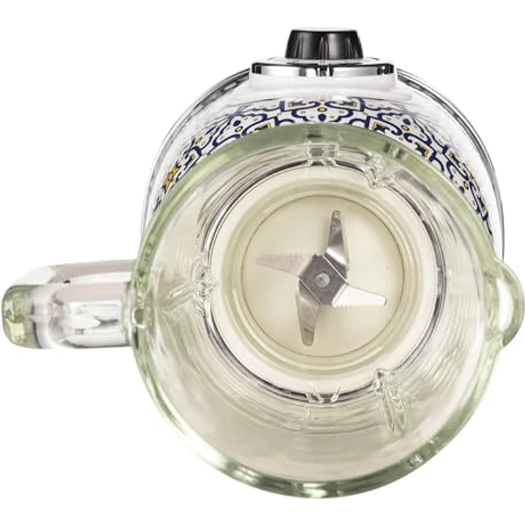 Ariete 583 Standmixer Capri mit Glasbecher 1,5 Liter, 4 Klingen aus Edelstahl, 4 Geschwindigkeitsstufen + Pulse, 1000 Watt, Capri Blau Glas – Bild 3