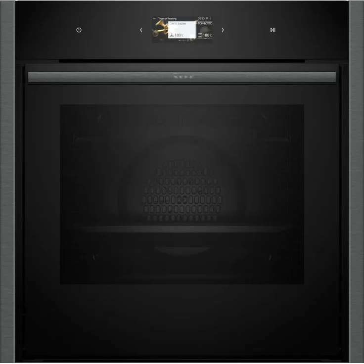 Neff BBQSET3 Einbaubackofen groß, Clip-Vollauszug Edelstahl, Grillset AutoClean, versandkostenfrei