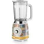 Ariete 583 Standmixer Positano mit Glasbecher 1,5 Liter, 4 Klingen aus Edelstahl, 4 Geschwindigkeitsstufen + Pulse, 1000 Watt, Capri Linie