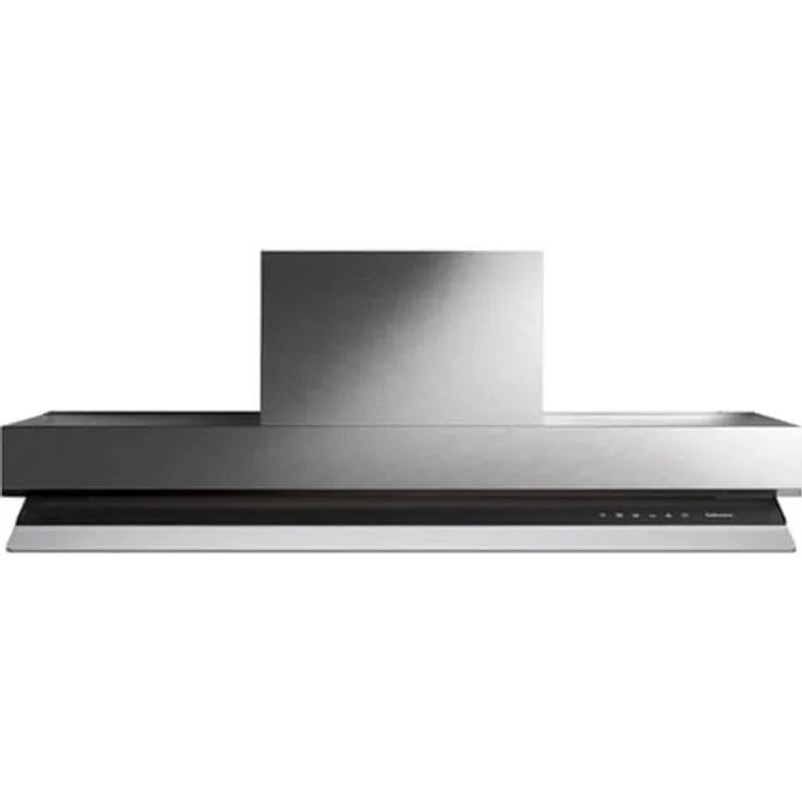Falmec Virgola Touch Comfort Flachschirmhaube 90 cm, Edelstahl, dimmbare LED-Beleuchtung, 4 Gebläsestufen, energieeffizient A