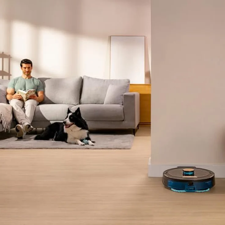 Cecotec Conga M100 Spin AI, Beutelloser Saugwischroboter mit 20.000 Pa, schwarz, App-Steuerung, 220 min Akkulaufzeit, für Flächen bis 220 m² – Bild 3