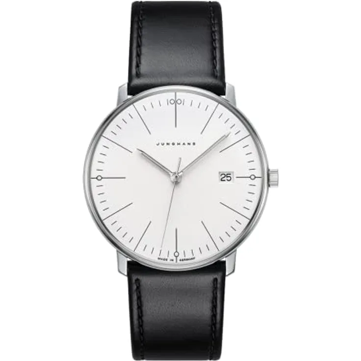 JUNGHANS max Bill Quarz Armbanduhr mit Saphirglas 041/4817.02