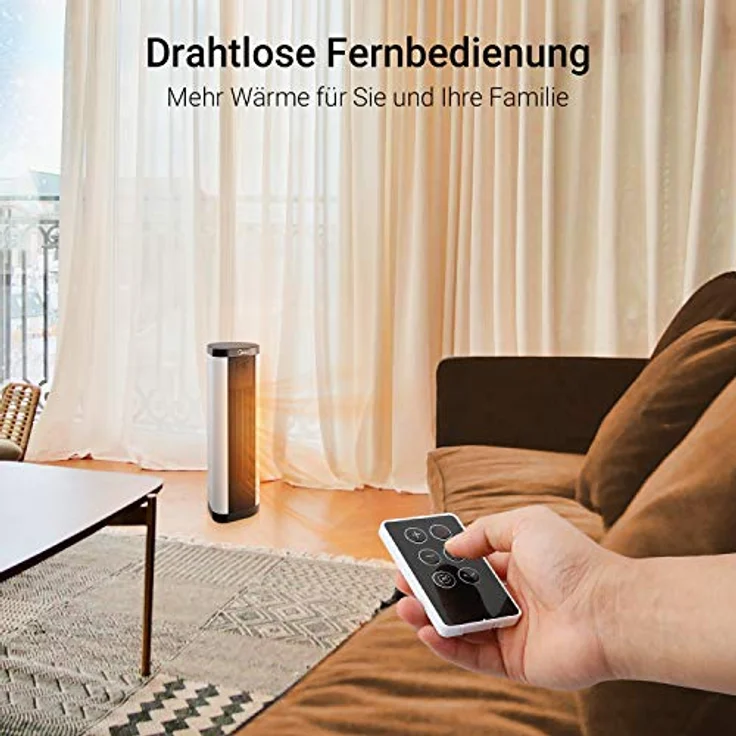 Midea NTH20-17BR Luftentfeuchter, 2000 Watt, Raumgröße: 10 m³, Heizlüfter – Bild 4