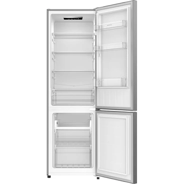 Respekta Gotland KG176-52, Kühl-Gefrierkombination freistehend, Inox Look, 262 L Gesamtvolumen, Schnellkühl- und Schnellgefrierfunktion, 176 cm hoch – Bild 2