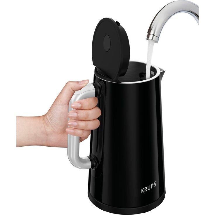 Krups Smart'n Light BW8018 Wasserkocher 1,7 l, 1800 W, mit Digitalanzeige; 5 Temperaturstufen; One-Touch-Bedienung; 360°-Sockel; Automatische Abschaltung, schwarz – Bild 7