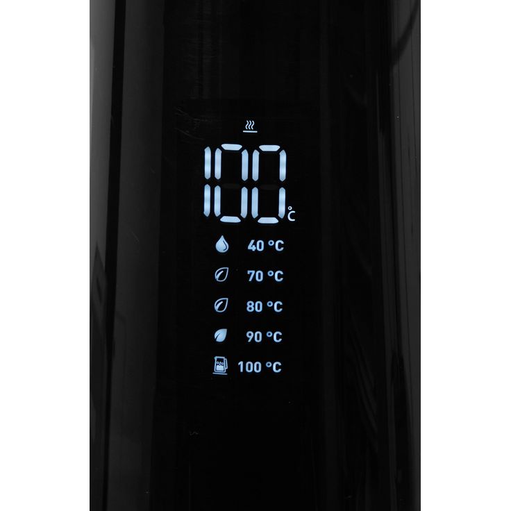 Krups Smart'n Light BW8018 Wasserkocher 1,7 l, 1800 W, mit Digitalanzeige; 5 Temperaturstufen; One-Touch-Bedienung; 360°-Sockel; Automatische Abschaltung, schwarz – Bild 5