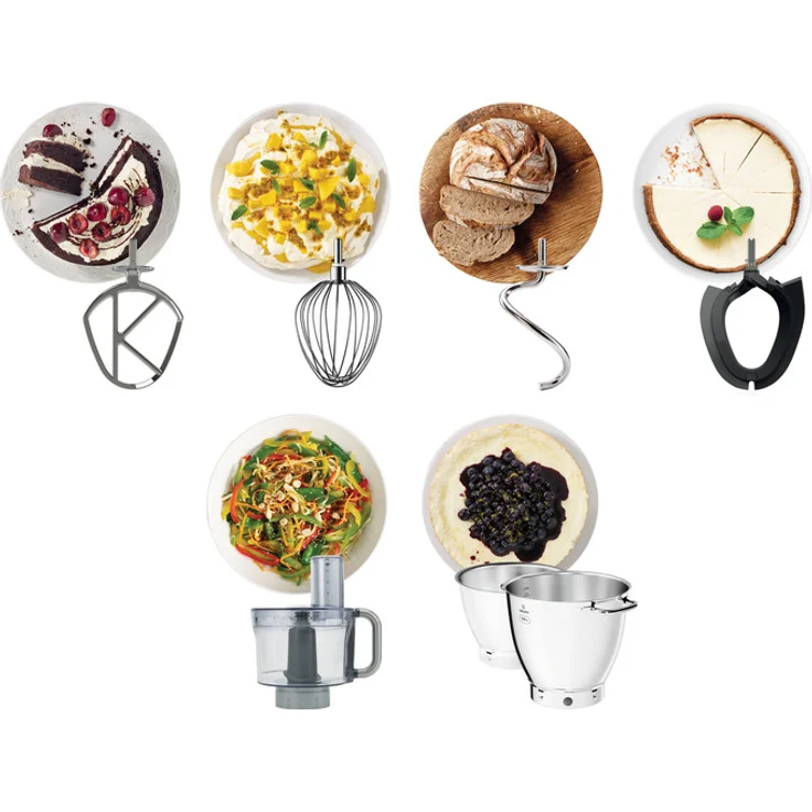 Kenwood KWL90.244SI Titanium Chef Patissier Küchenmaschine mit integrierter Waage, 1400W, DuoBowls - 5 Liter und 7 Liter, 13 Geschwindigkeiten, silber, Serie: Titanium Chef – Bild 10