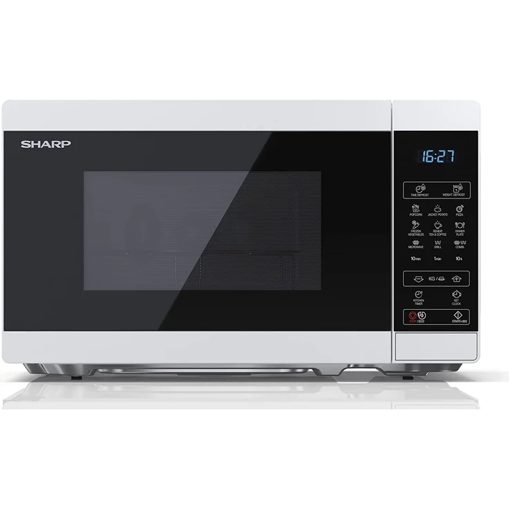Sharp YC-MG02E-W Mikrowelle mit Grill, Standgerät – Bild 1