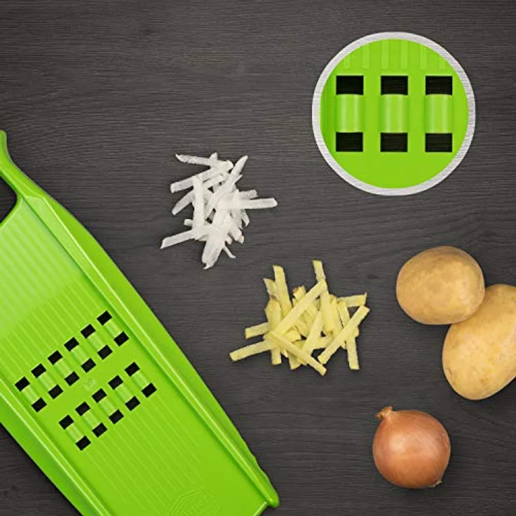 Börner Rösti PowerLine Kartoffelpuffereibe (Grün) • Gemüsereibe für Schweizer Rösti oder Zucchinipuffer • Gemüseschneider & Hobel ideal für Kartoffeln • Küchenhobe – Bild 3