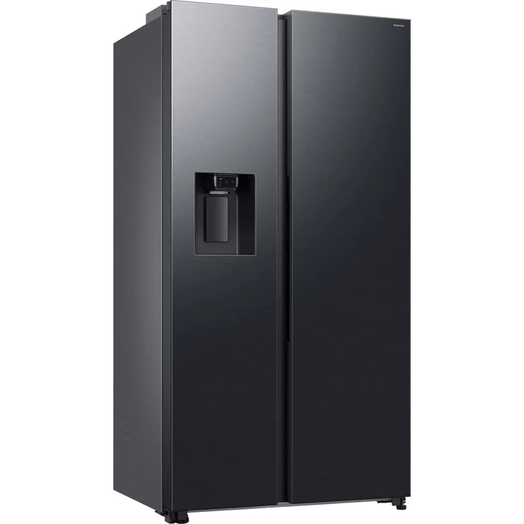Samsung RS70F67KCFEF Side-by-Side Kühl-Gefrierkombination, 634 l, AI Kühlschrank mit Eis-/Wasserspender, Twin Cooling+, No Frost+, Black Steel