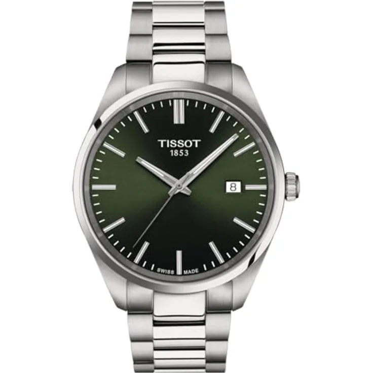 Tissot Chronograph Tissot PR100 T1504101109100, Armbanduhr mit dunkelgrünem Ziffernblatt