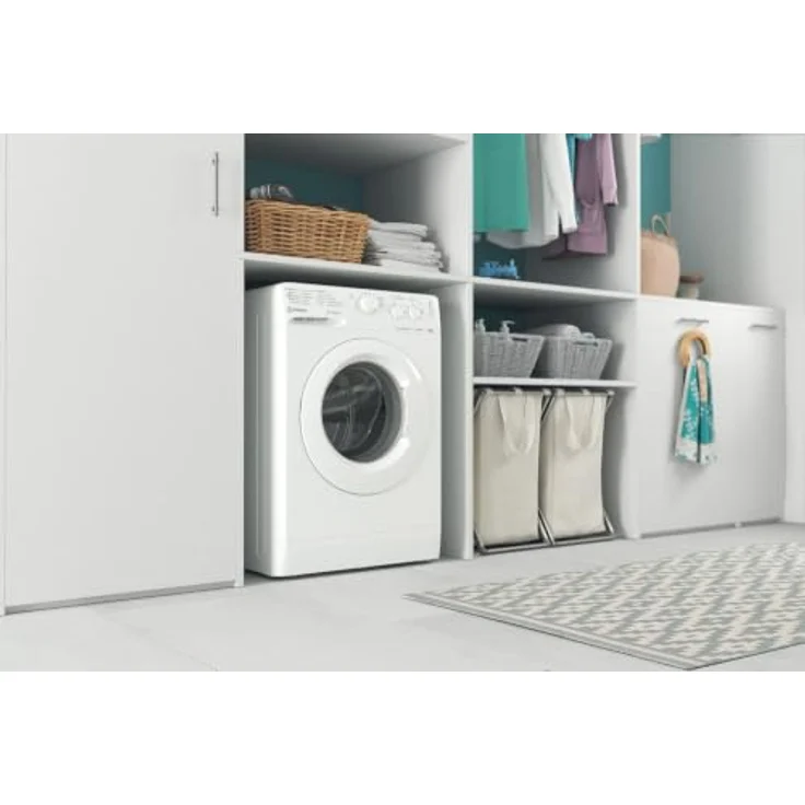 Indesit MTWC 91296 W IT, Frontlader Waschmaschine, 9 kg, A, 1200 RPM, weiß, 75 dB – Bild 5