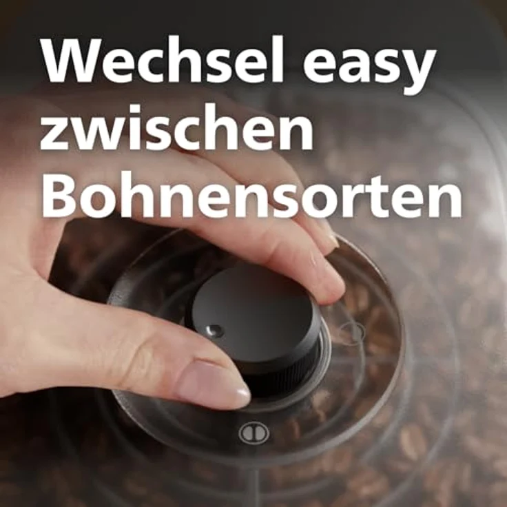 PHILIPS baristina BAR320/60 Espressomaschine mit Bean swap, Mahlwerk für ganze Bohnen, doppelter Bohnenbehälter, 16 bar Pumpendruck, Schwarzgrau – Bild 7