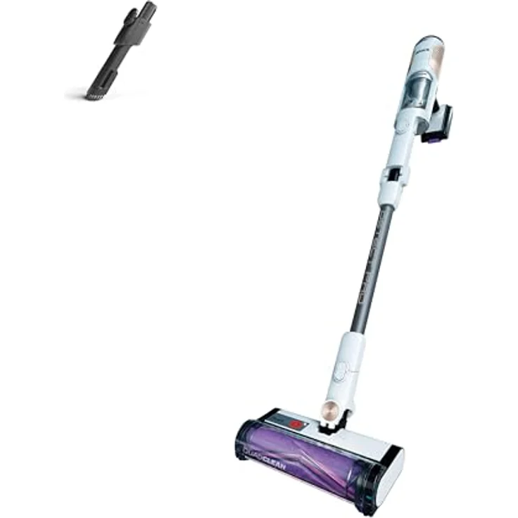 Shark Detect Pro Kabelloser Staubsauger mit FloorDetect, Anti-Hair-Wrap-Technologie, 60 Min Laufzeit, Staubsauger kabellos mit Fugendüse, starke Saugleistung, Weiß/Grau IW1611EU – Bild 1