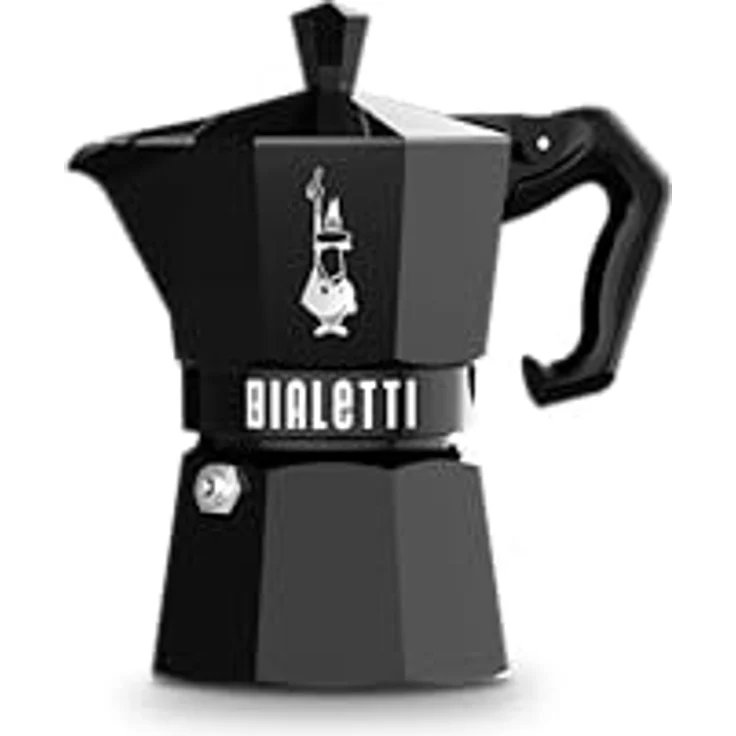 Bialetti Moka Exclusive, Espressokocher für 3 Tassen, Vintage-Stil, schwarz – Bild 1